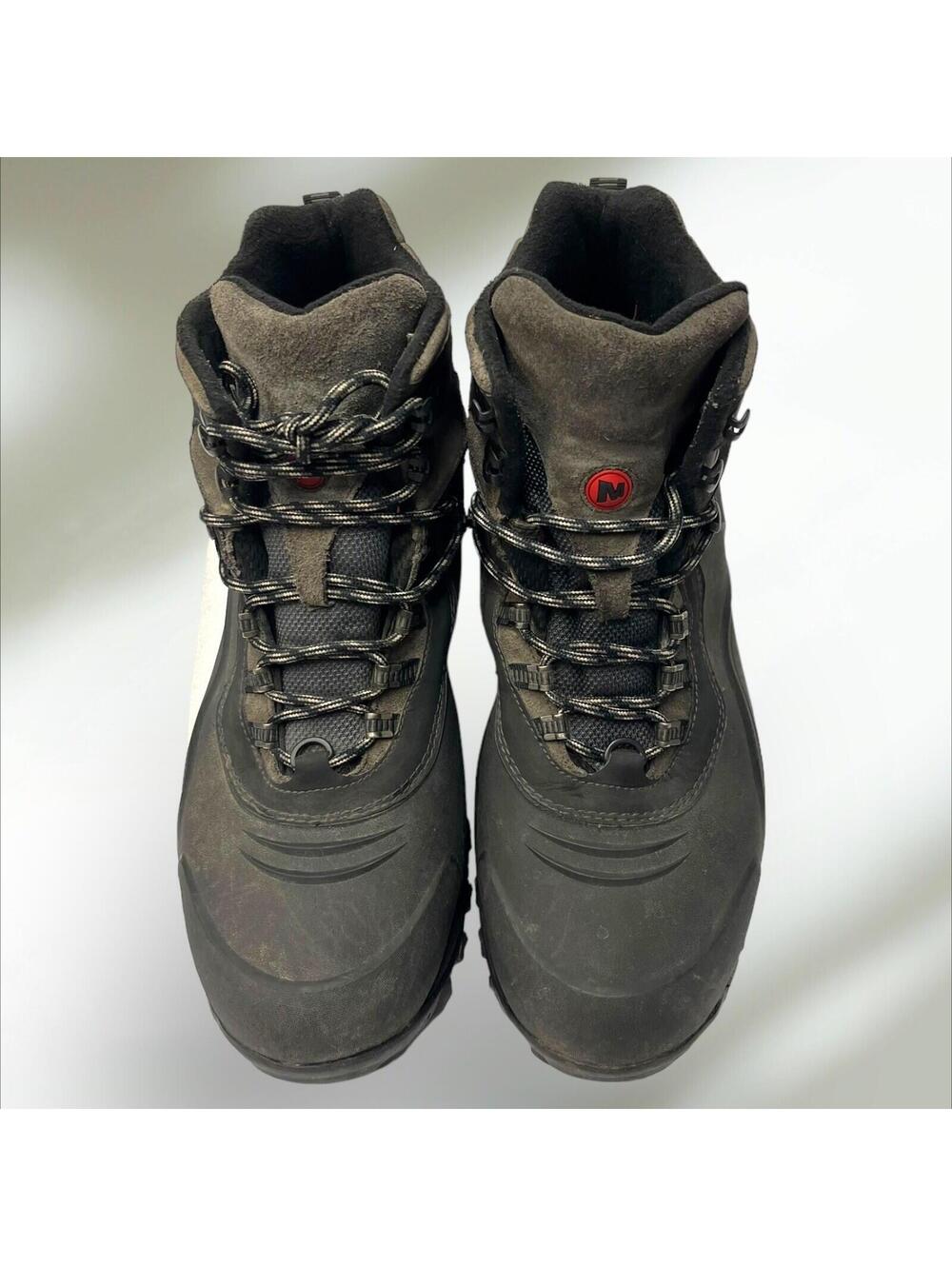 Merrell Boots Men's Size 14 Hiking Waterproof Black Leather J41907 Iceclaw 2013